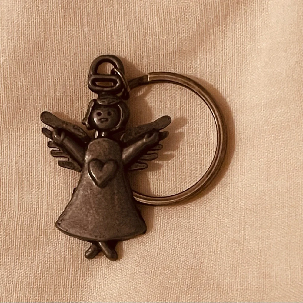 NWT Metal Angel Key Ring
